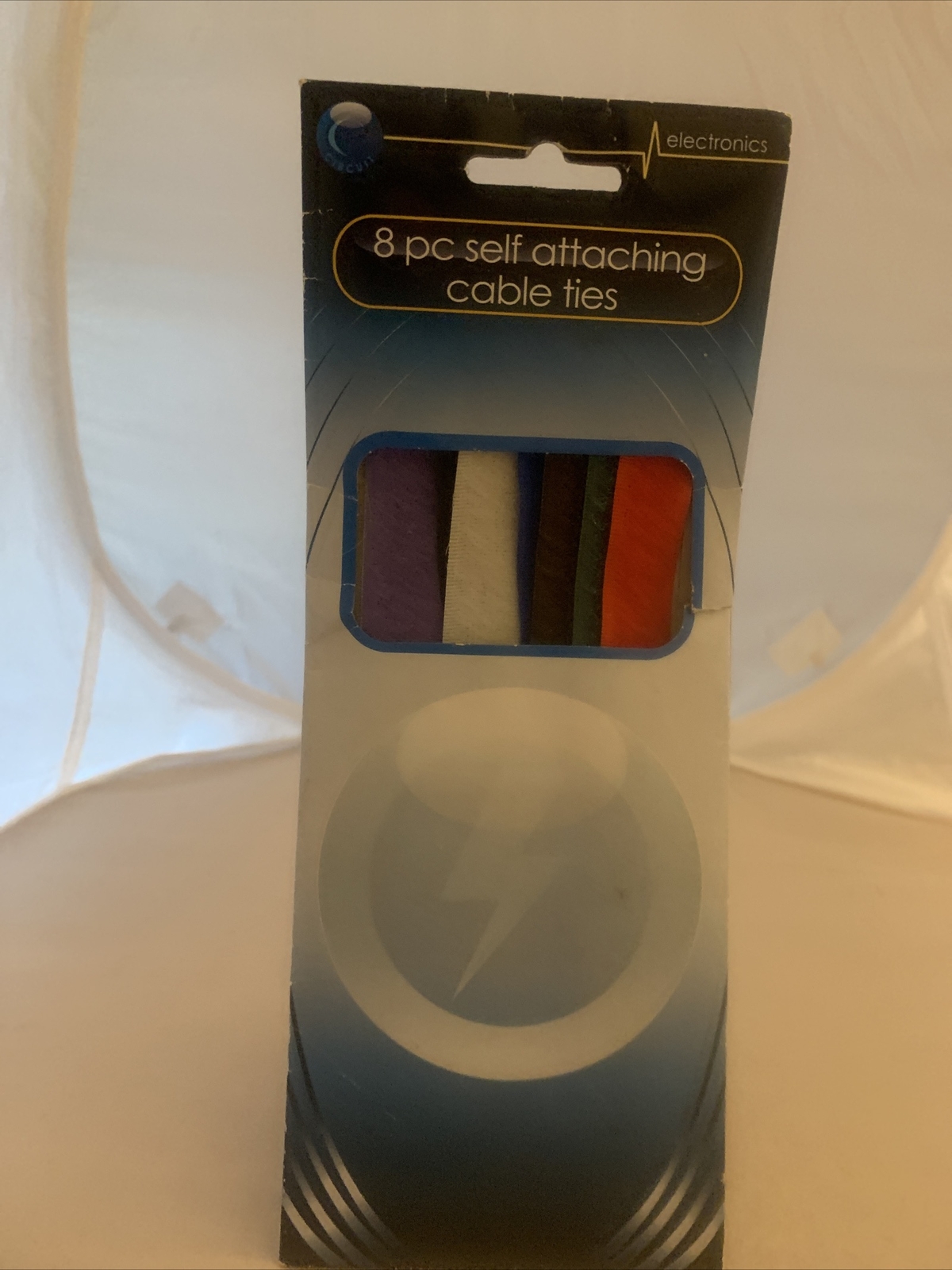 8 Cord & CABLE WRAPS hook loop Multi color Colored Tie straps 7" inch Nylon Ties