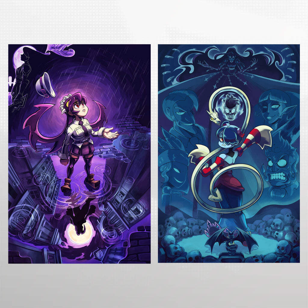 Skullgirls - Filia & Squigly Poster Set