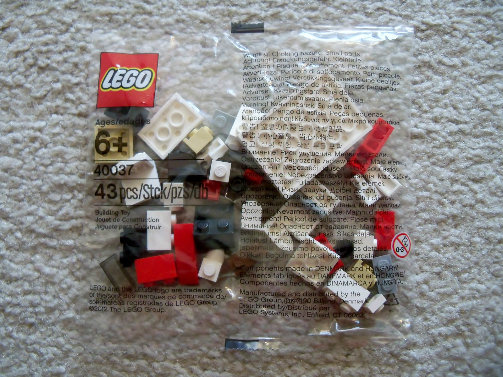 LEGO Monthly Mini Build - Rare - 40037 Hockey Player February 12 - New & Sealed