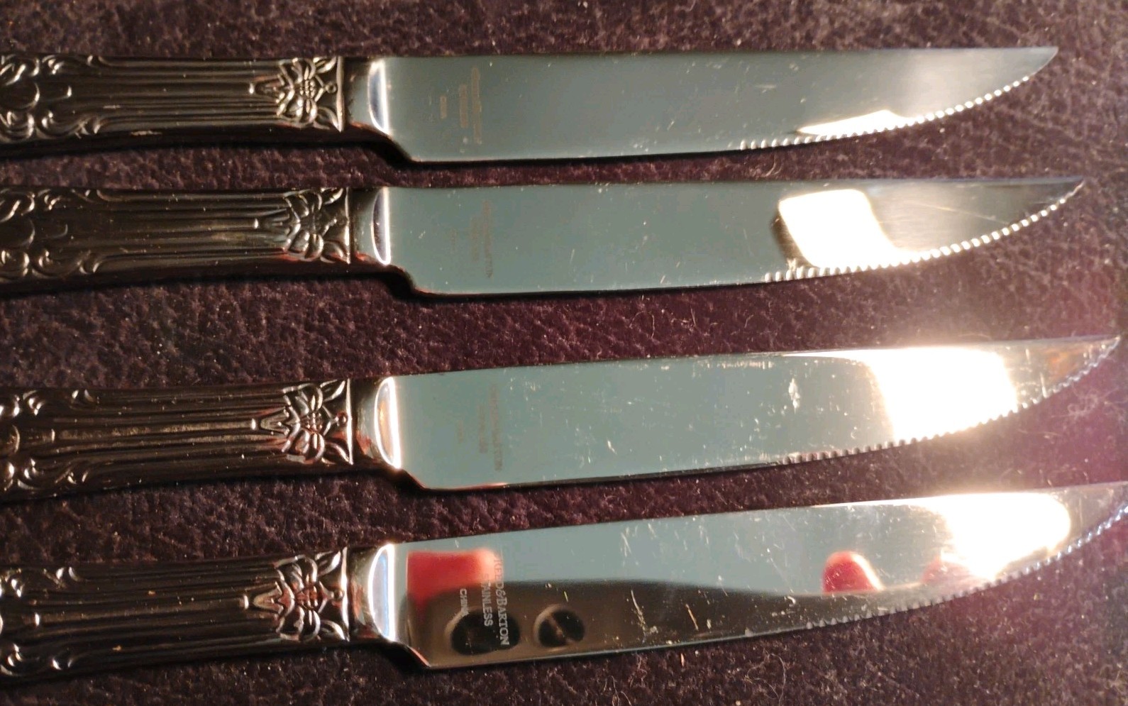 Read & Barton Steak Knifes 4 Stainless Steel