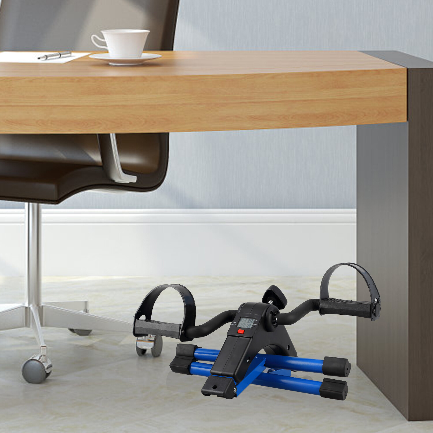 Portable Pedal Exerciser Under Desk Exercise Machine Arm Leg Exercise Peddler US