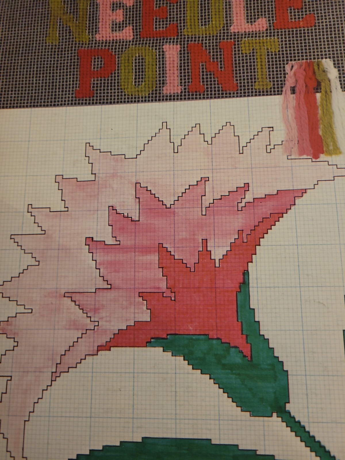 Columbia Minerva Beginner's Needle Point Pattern Book Boyle Yarn Craft NOTE: B2