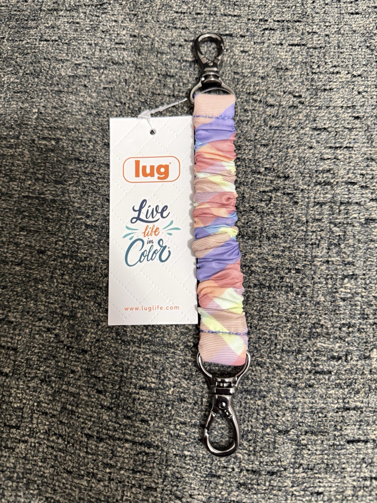 Lug Bungee Key Clip Summer Plaid