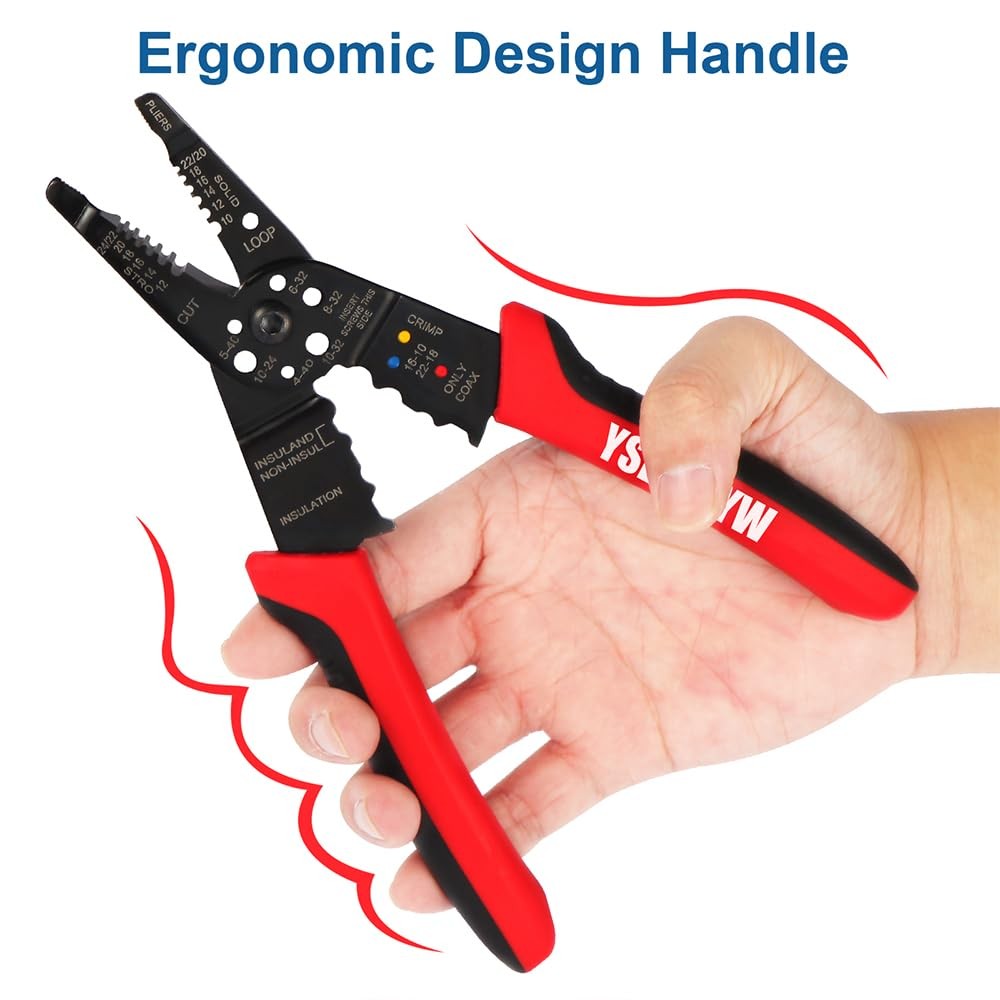 Wire Stripper, 3rd Generation Wire CrimpingTool, 8IN Professional Wire Strippers