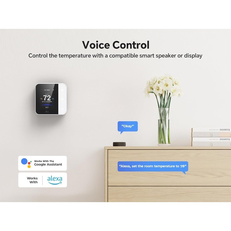 Smart Thermostat for House, WiFi Thermostats for Home Compatible with Alexa