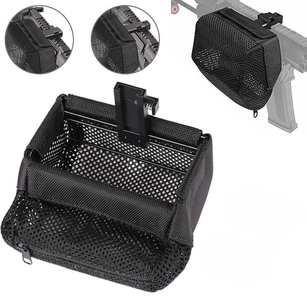 Mesh Brass Catcher Heat Resistant Shell Catcher Net with Picatinny Rail Mounts