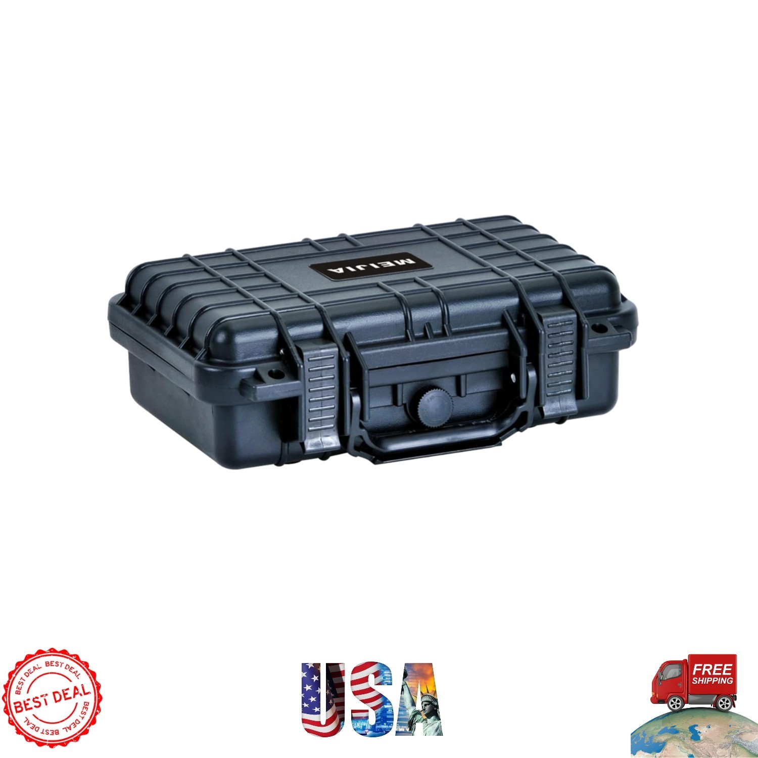 Waterproof Portable Hard Case for Cameras & Drones - Custom Foam Protection