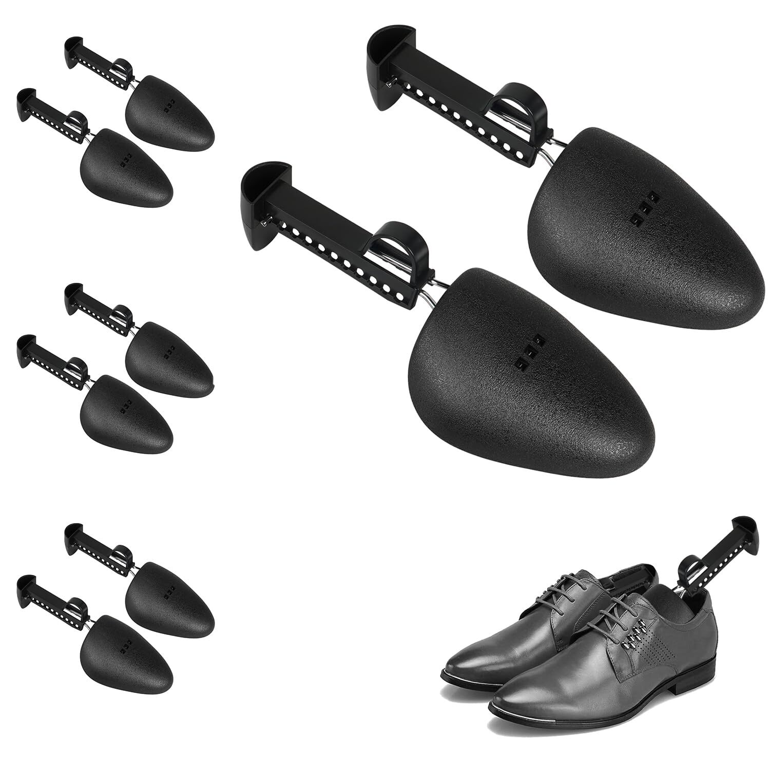 Shoe Tree for Men 4 Pairs Adjustable Shoe Trees for Stretcher Length Shape Ho...