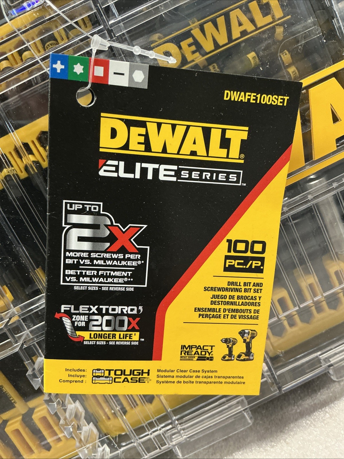 DEWALT Elite Series Impact Ready Drill And Driver Bit Set 100 Pc