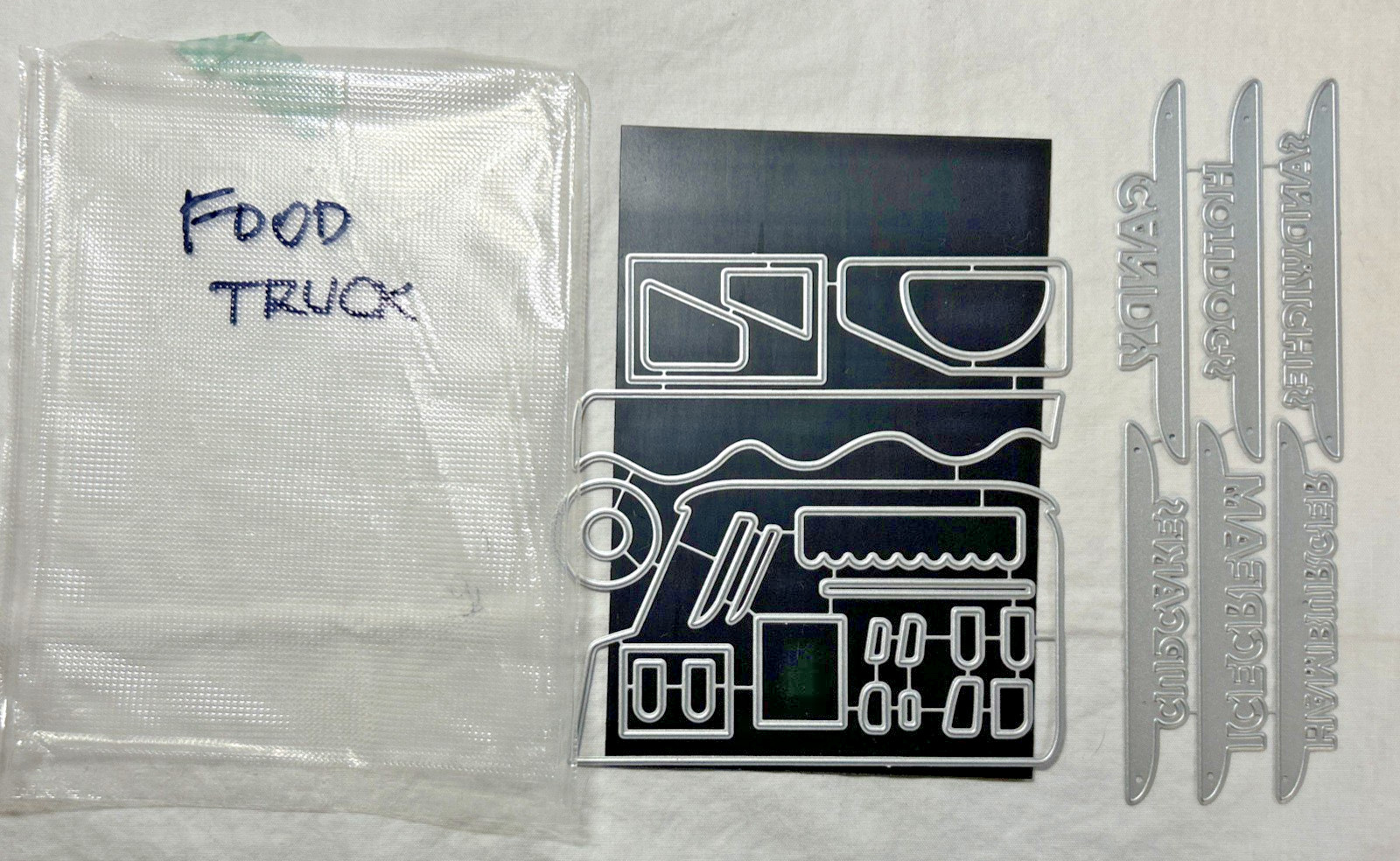 Food Truck Dies Set-31 pc die set-New-NIP-Cards-Crafts-Candy-Hotdogs-Ice Cream