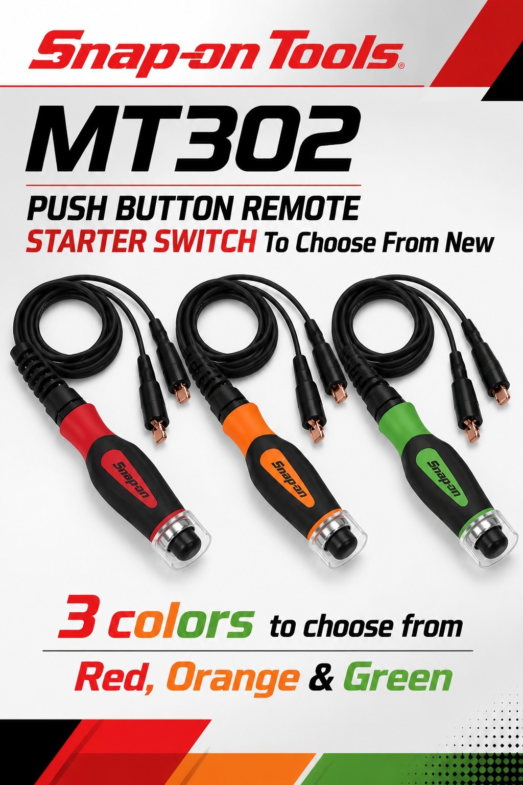 Snap On Tools PUSH BUTTON REMOTE STARTER SWITCH 4 Colors To Choose From New !!!!