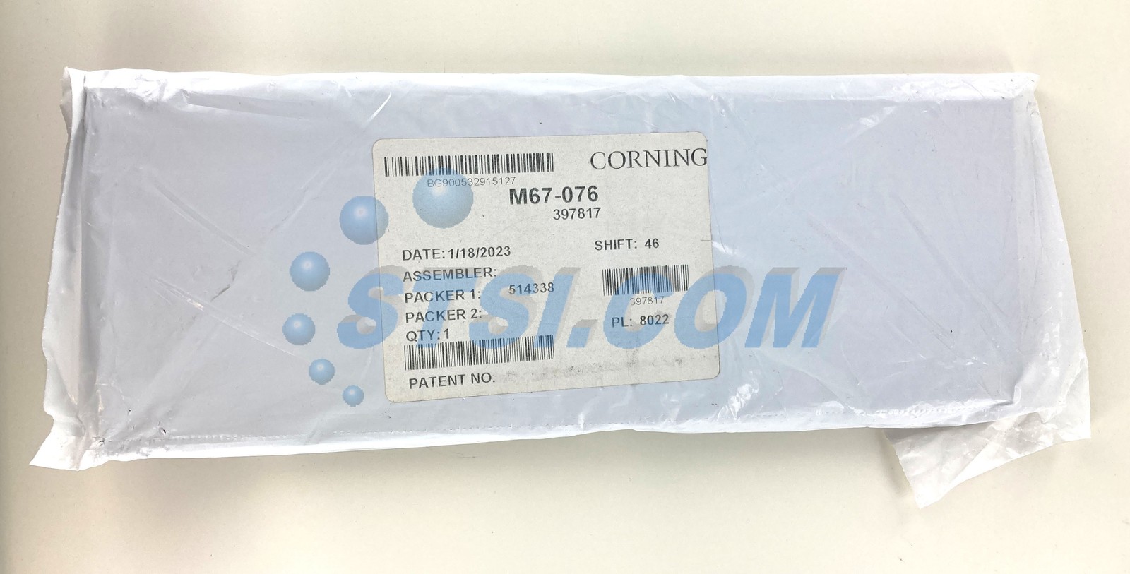 Corning M67-076 Splice Tray, 12 Fiber Heat Shrink Fusion Splices ~STSI