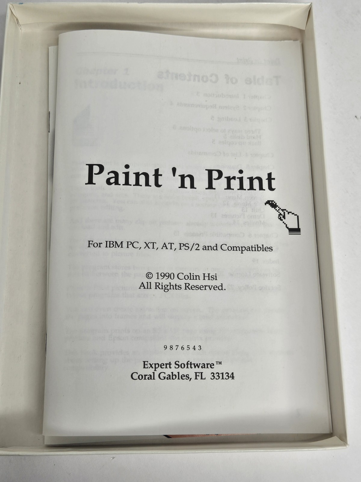 Paint 'N Print Expert Software Vintage PC IBM Tandy PC Software 5.25" Disk HTF!