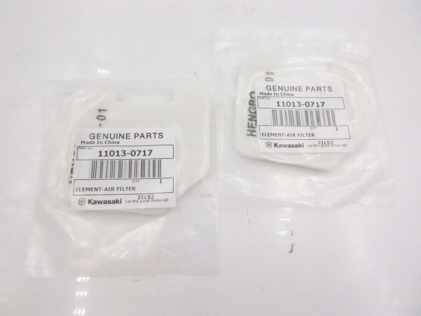 2 Pack Genuine OEM Kawasaki Element Air Filter  11013-0717