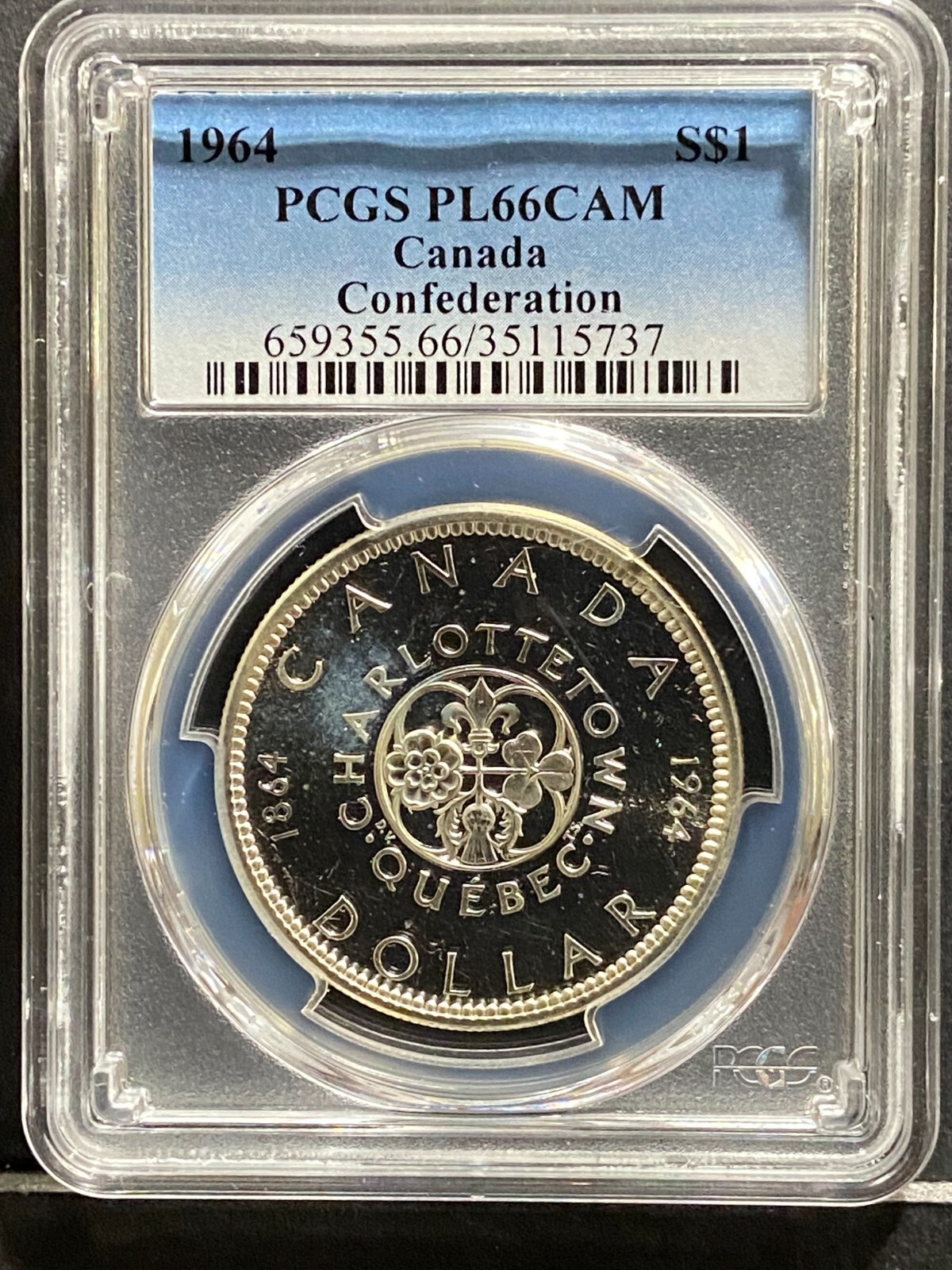 1964 Canada Silver Dollar PCGS PL66CAM Cameo PL 66 (737)