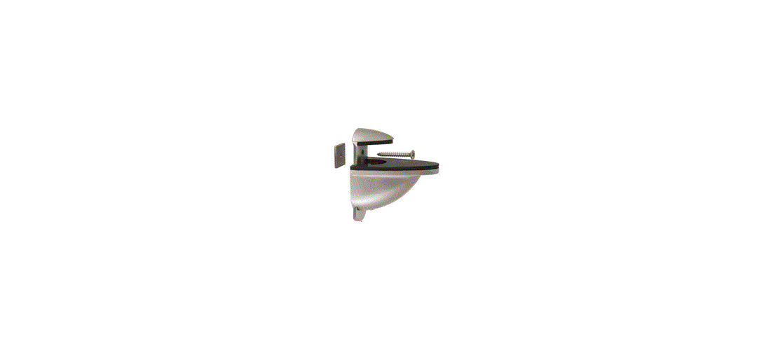 CRL DL661BN Brushed Nickel Heavy-Duty Adjustable Shelf Bracket
