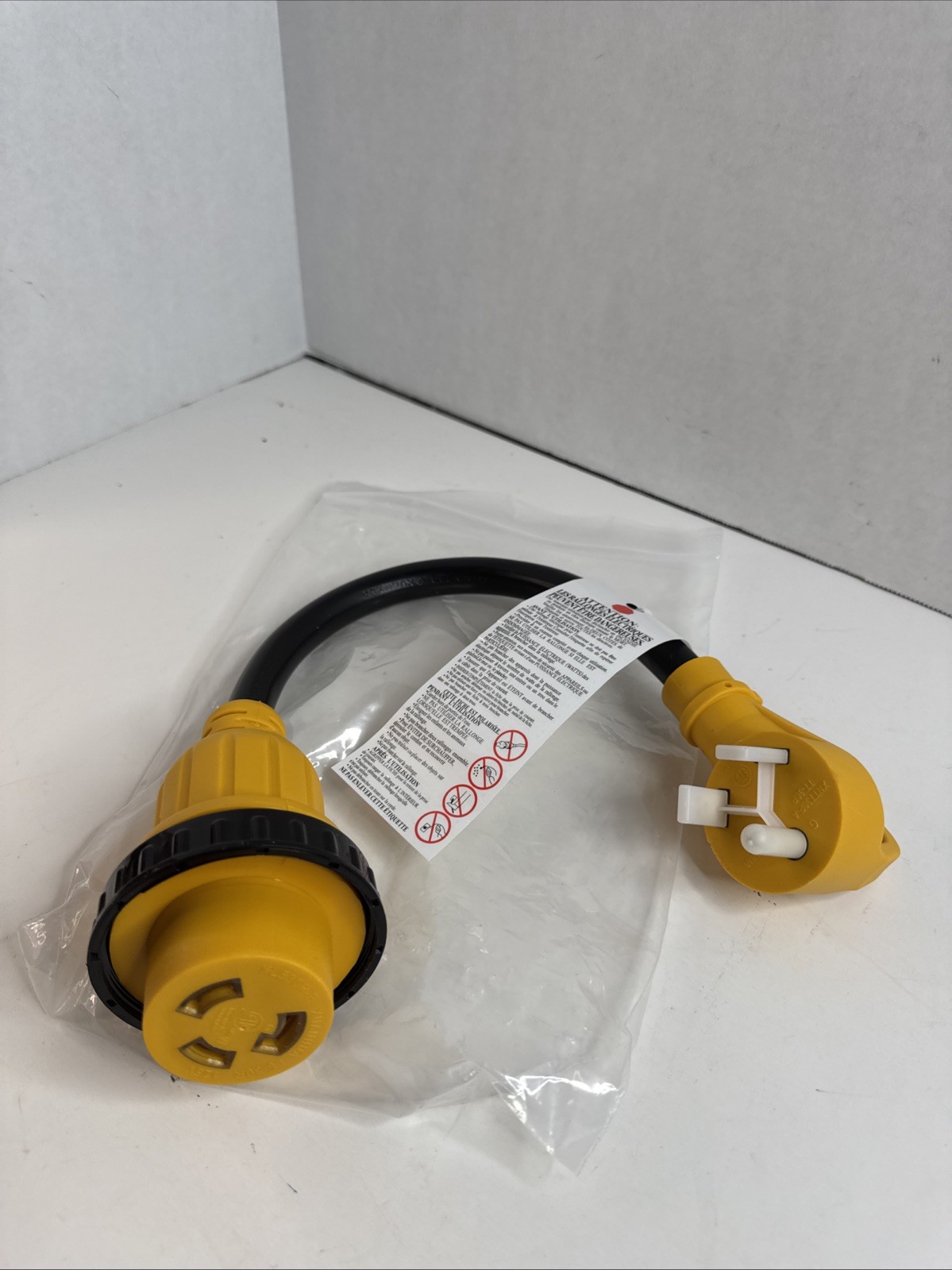 XUANHUA Power Cord Adapter XL530R-B Female to XL530P-A Male 13” Length