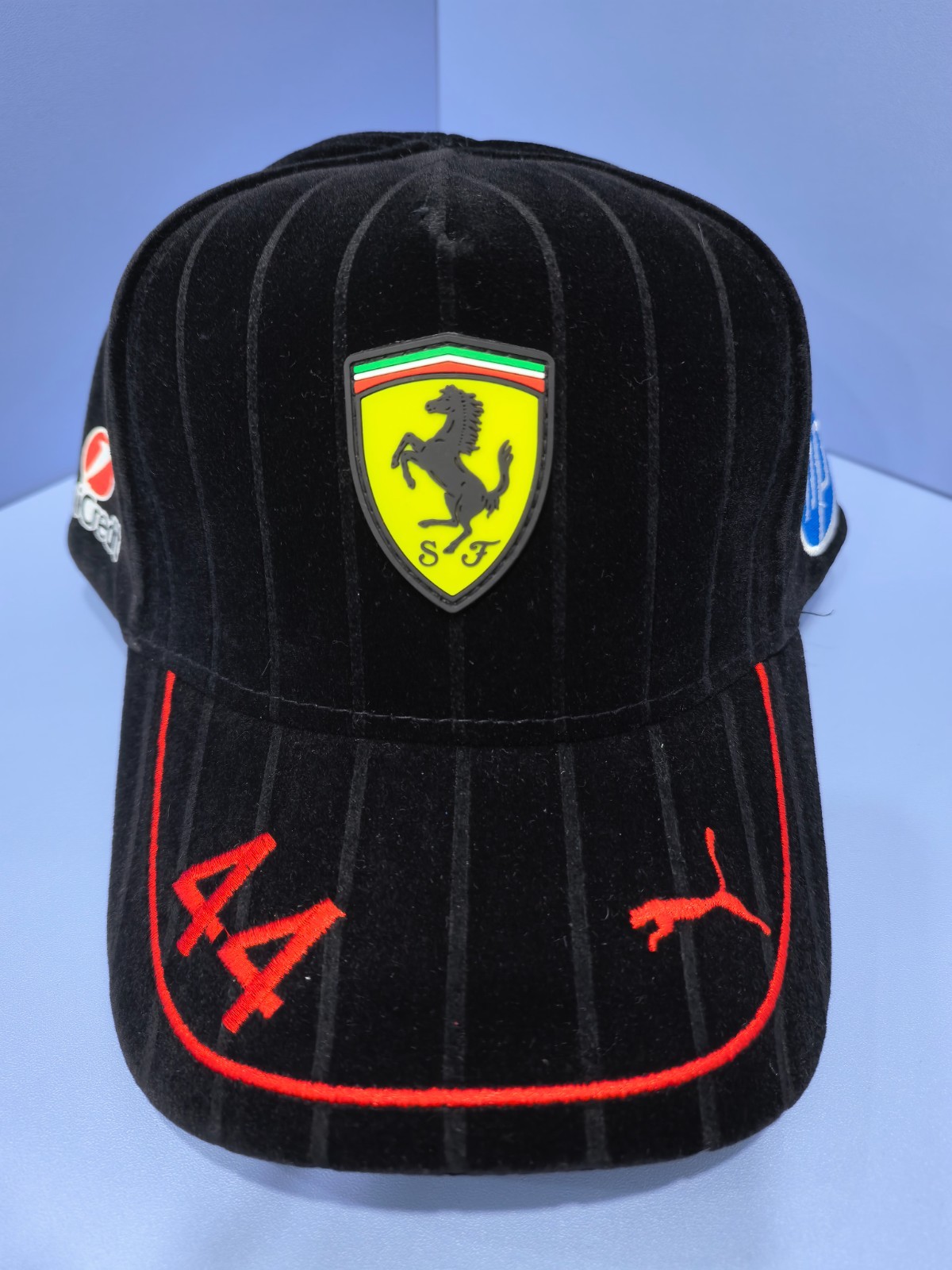 Ferrari F1 Lewis Hamilton #44  Black Velvet Baseball Cap