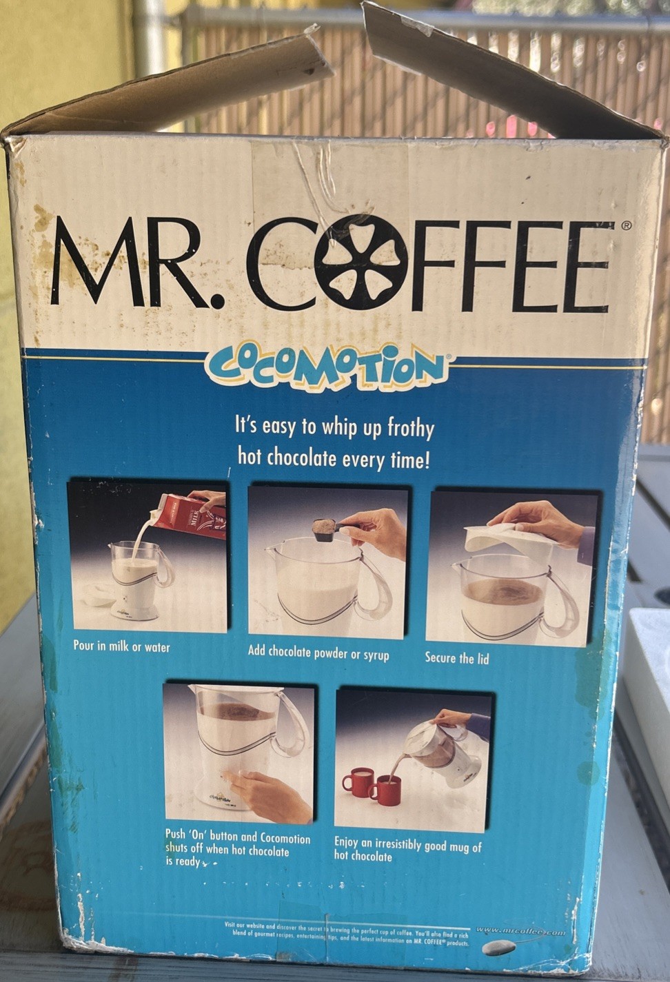 Mr. Coffee Cocomotion HC4 Automatic Hot Chocolate Maker 4 Cup New In Open Box