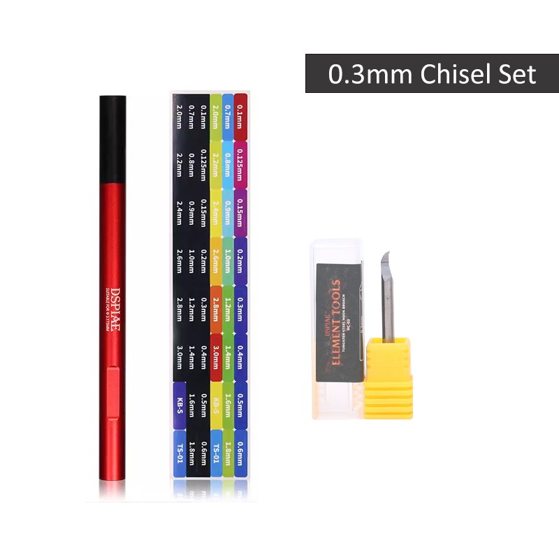 Dspiae AT-EH 3.175mm Universal Chisels Clamping Handle with 0.3mm Bit