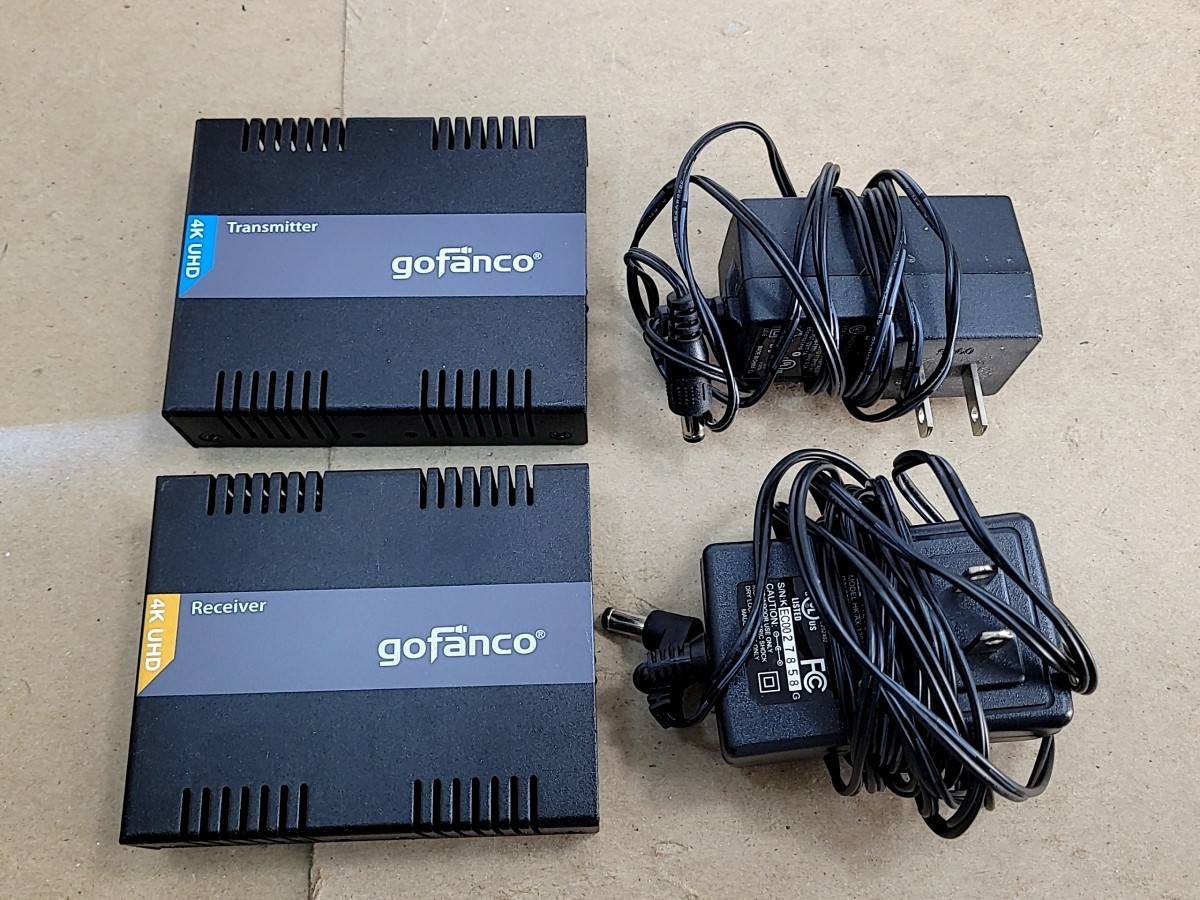 GOFANCO gf-hdbaset-ex2839/2811 4K HDMI Extension Transmitter & Receiver Set