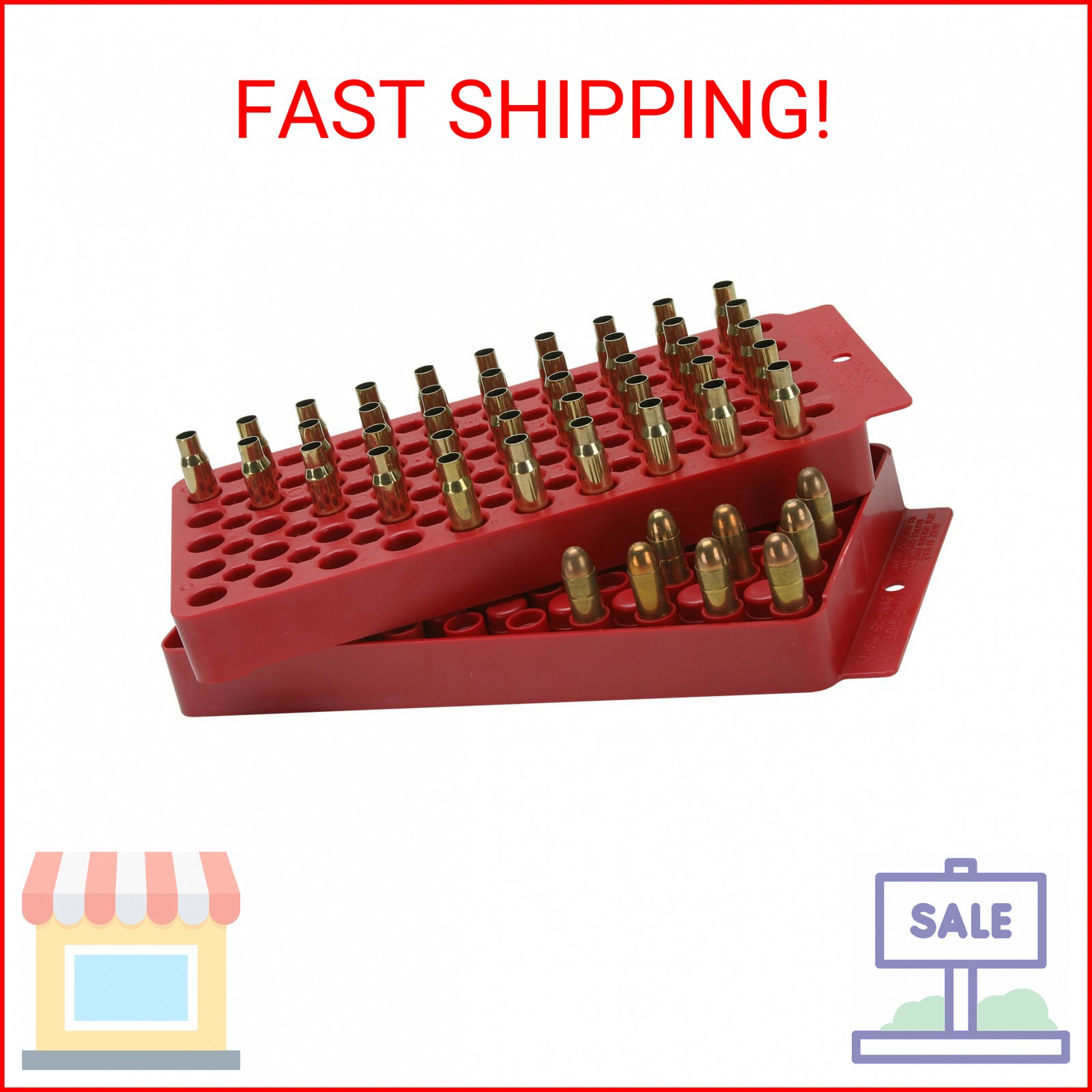 MTM Universal Ammo Loading Tray Red (includes one tray)