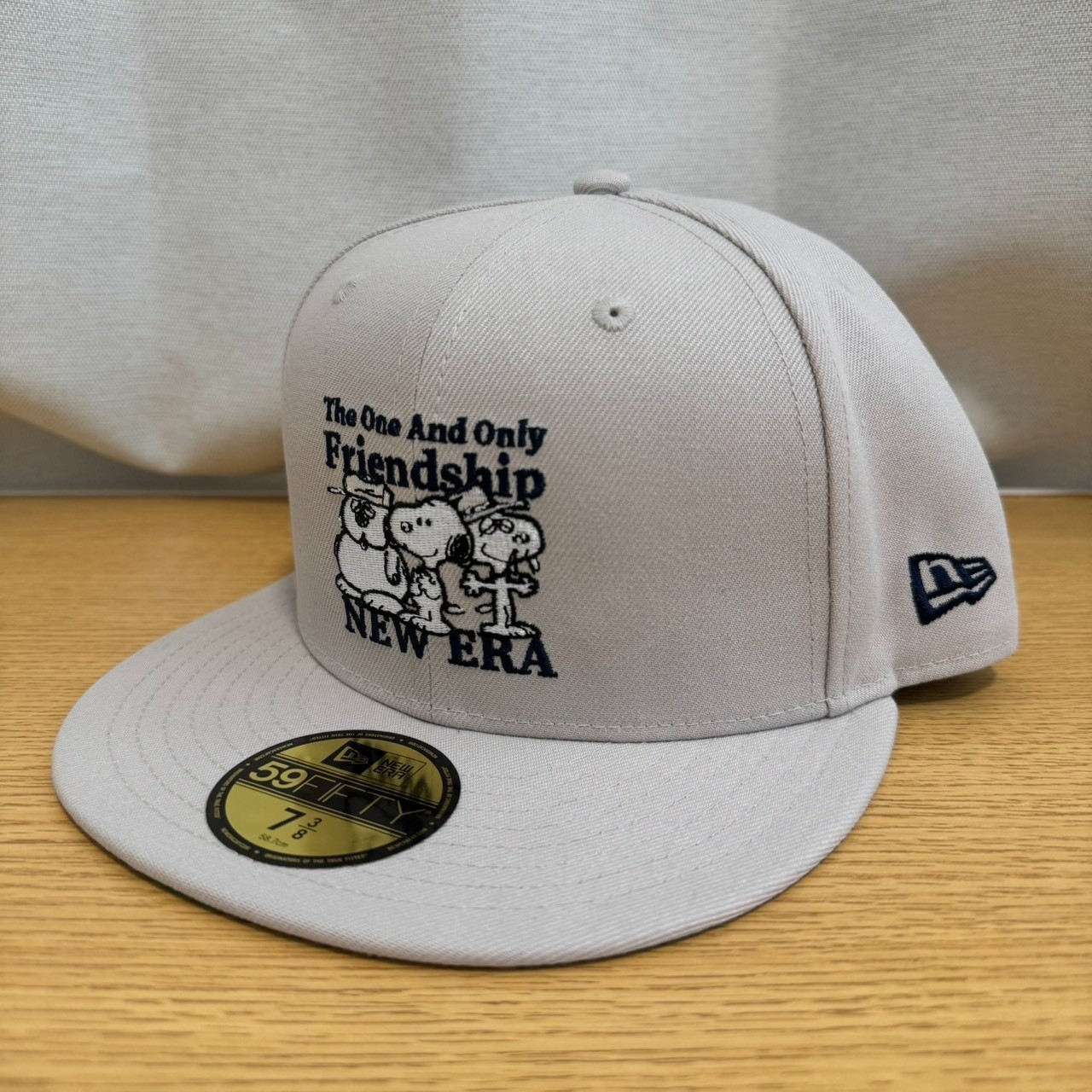 New Era 59FIFTY PEANUTS Collaboration FRIENDSHIP Stone Fitted Cap 14682621