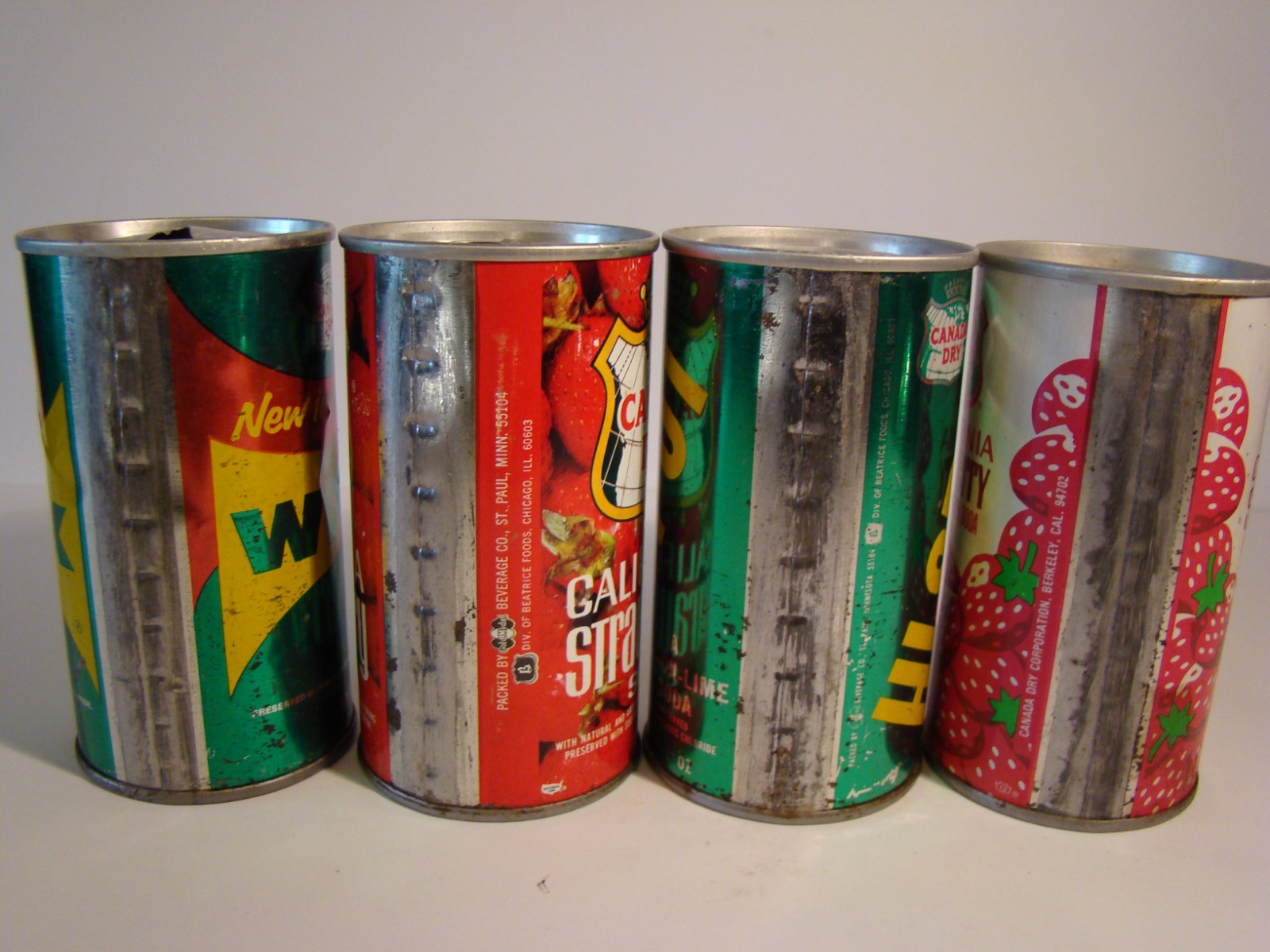 Canada Dry Cans Lot Of 4 Different