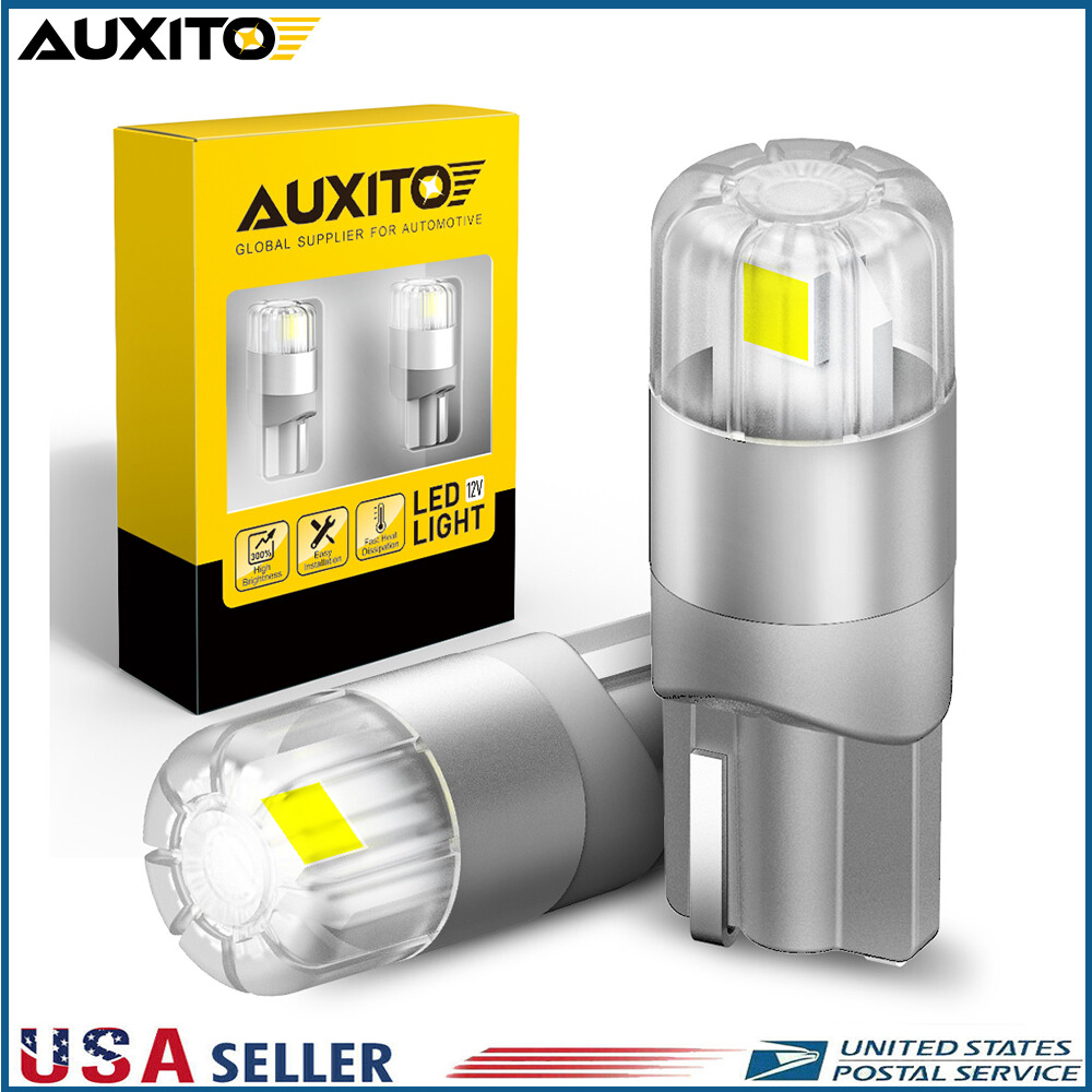 AUXITO T10 LED License Plate Bright White 168 Light Bulb 6000K Super 194 2825