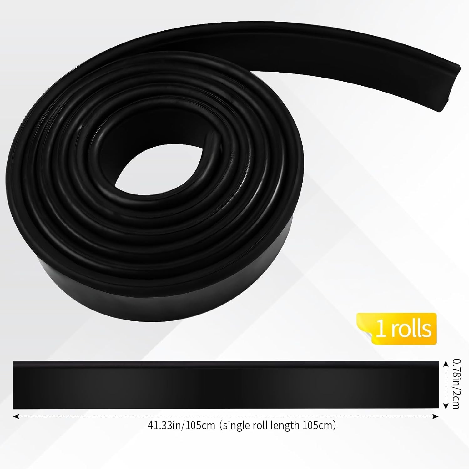 Premium Silicone Squeegee Rubber Replacement - 41in Roll | Versatile Squeegee