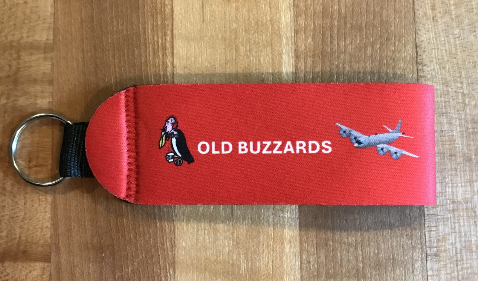 VPU-1 ASSOCIATION OF OLD BUZZARDS REMOVE BEFORE FLIGHT NEOPRENE KEYCHAIN TAG P-3