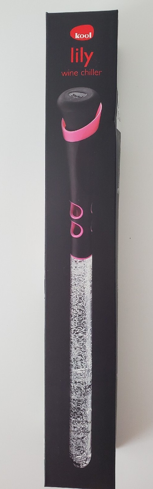 Kool Lily Wine Chiller Cooler Stick Stopper Spout Aerator No Drip New in Box