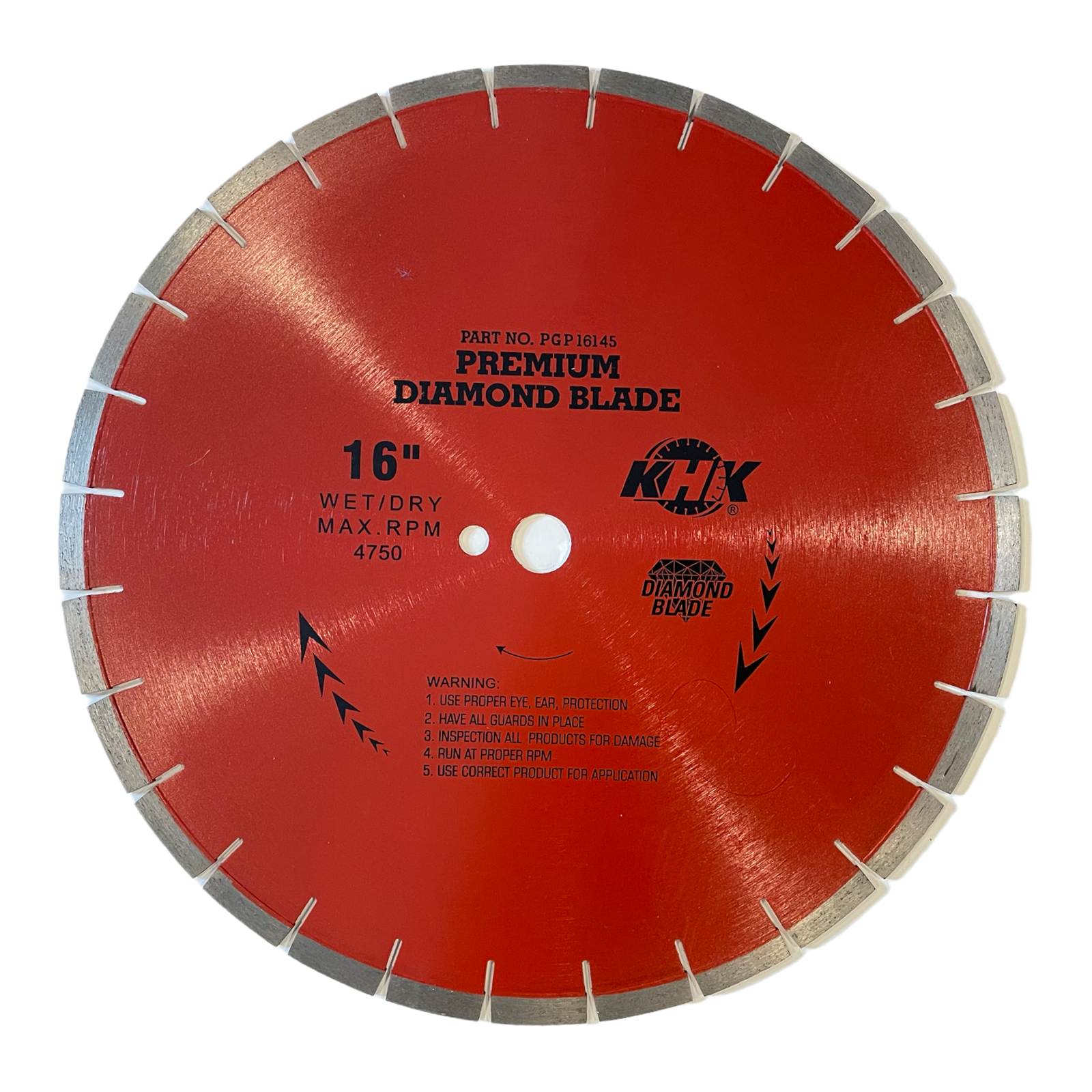2PK 16'' General Purpose Saw Blade Cut Block Brick Concrete Marble 1'' Arbor