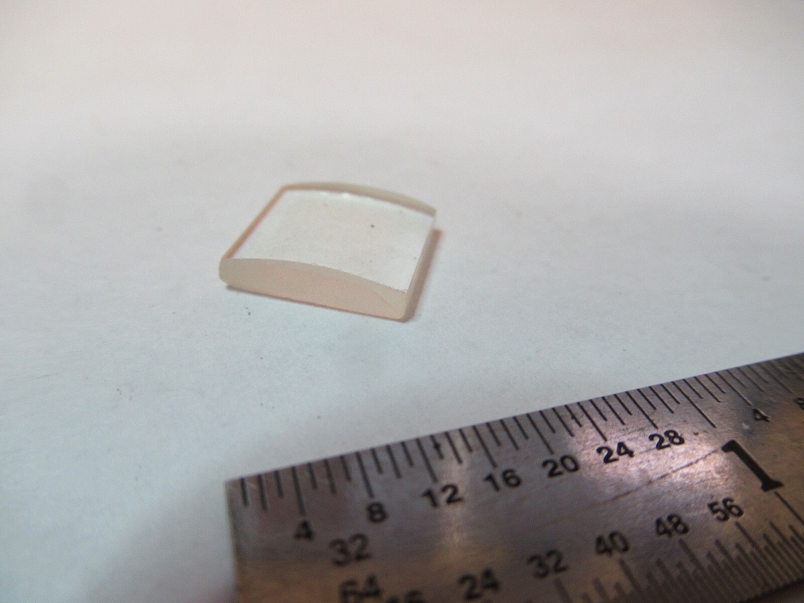 OPTICAL LENS RECTANGULAR PL-CX OPTICS chips on edge AS PICTURED &7B-B-196