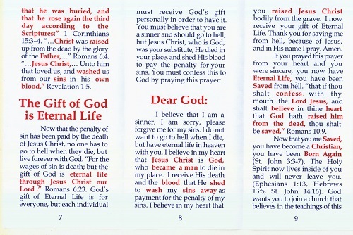 10 God Became A Man Pamphlets