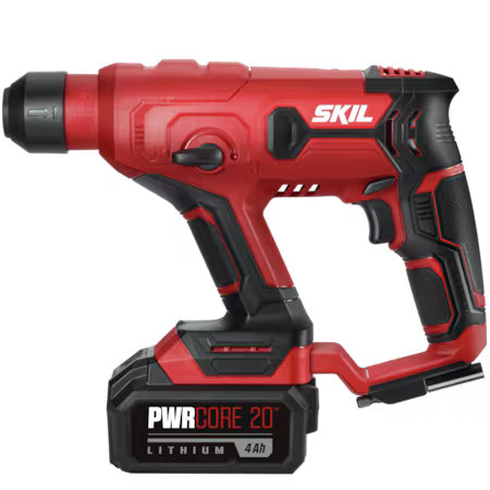 Skil Rh170202 Rotary Hammer Kit With Pw, 900 Rpm, 20V Dc