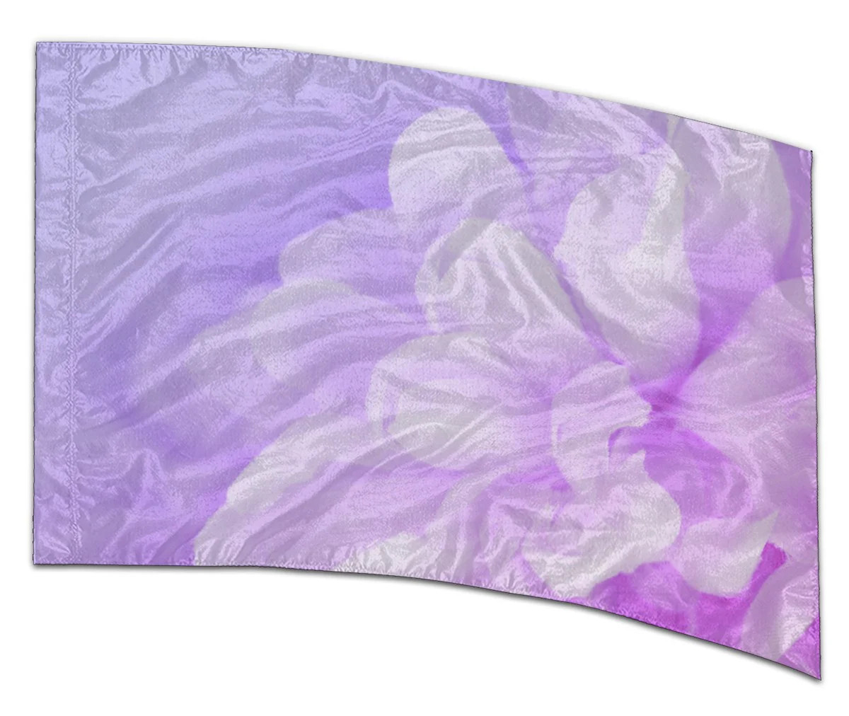 COLOR GUARD FLAGS LAVENDER WHISPER SILKS - NEW - 36" x 54" Standard Curved