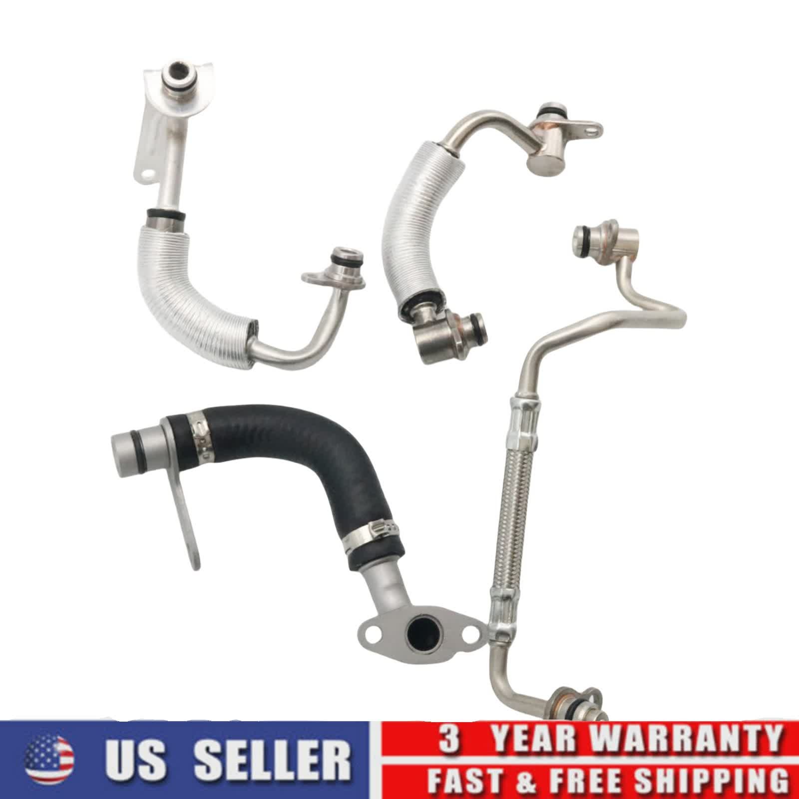 Turbo Oil Coolant Return Feed Line Kit for BMW N20B20 2.0 X1 X3 528i 328i xDrive