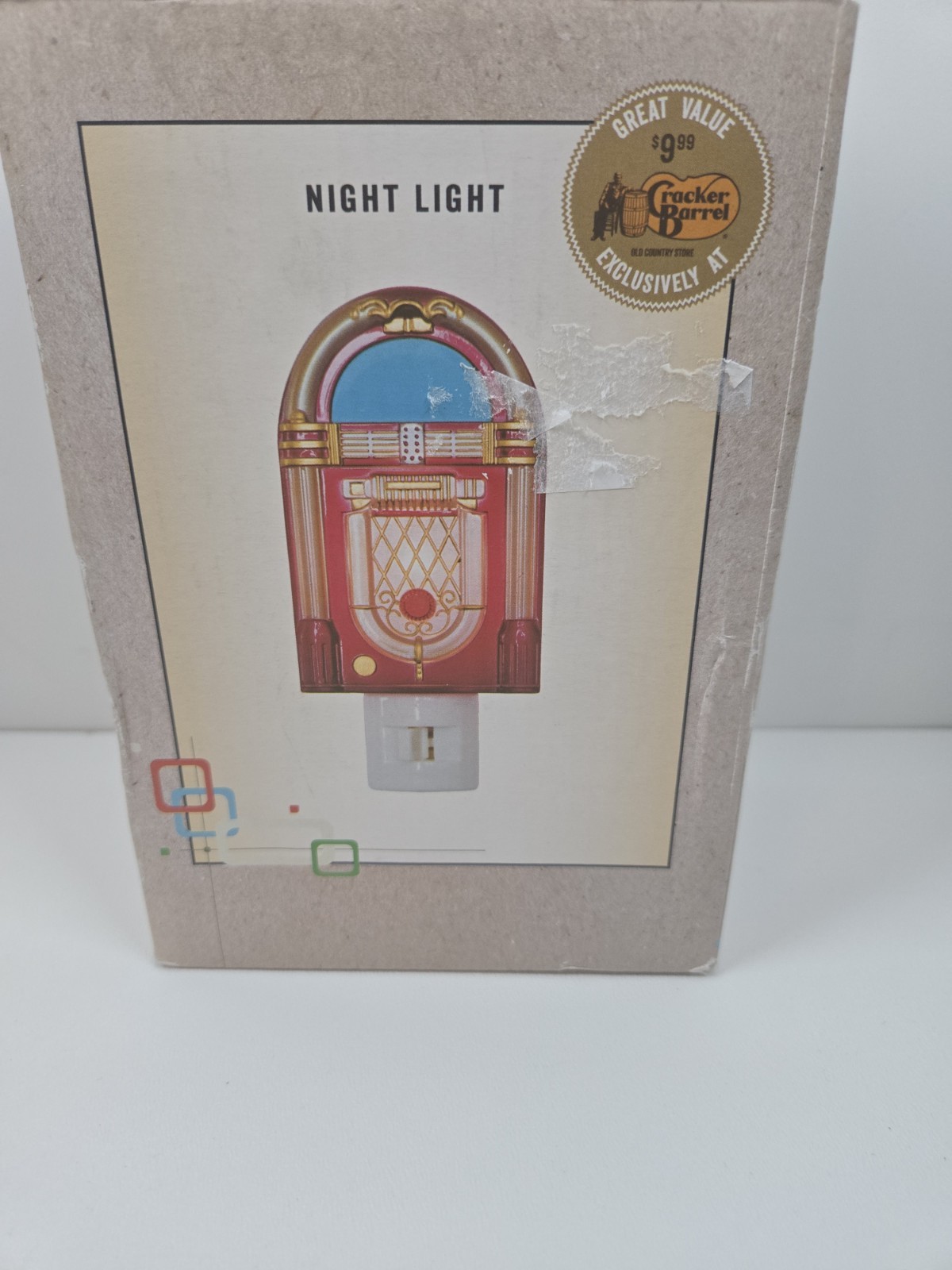 COLORFUL JUKEBOX NIGHT LIGHT - CRACKER BARREL EXCLUSIVE