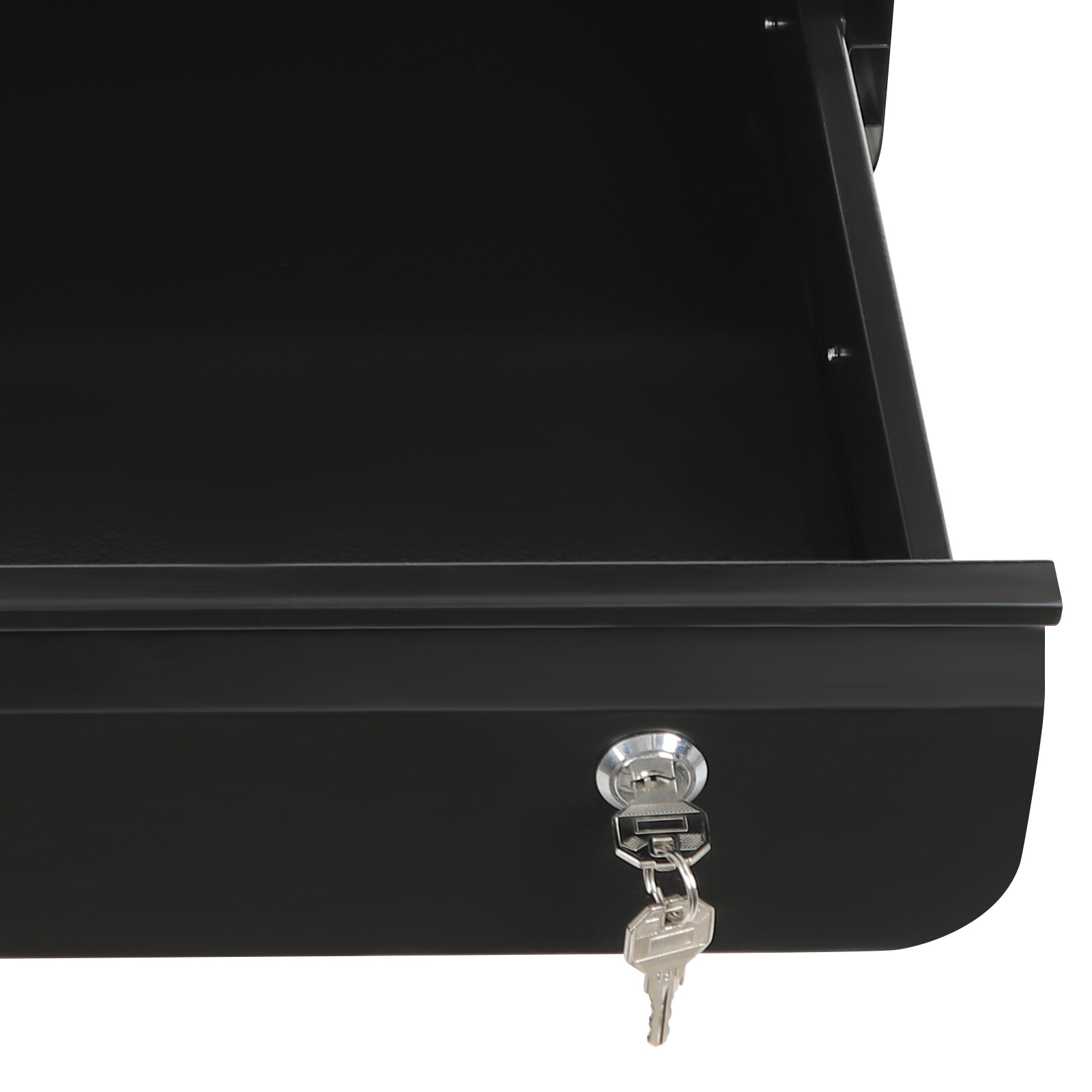 11.5 × 14.3in Lockable Under Desk Pull-Out Sliding Storage Drawer