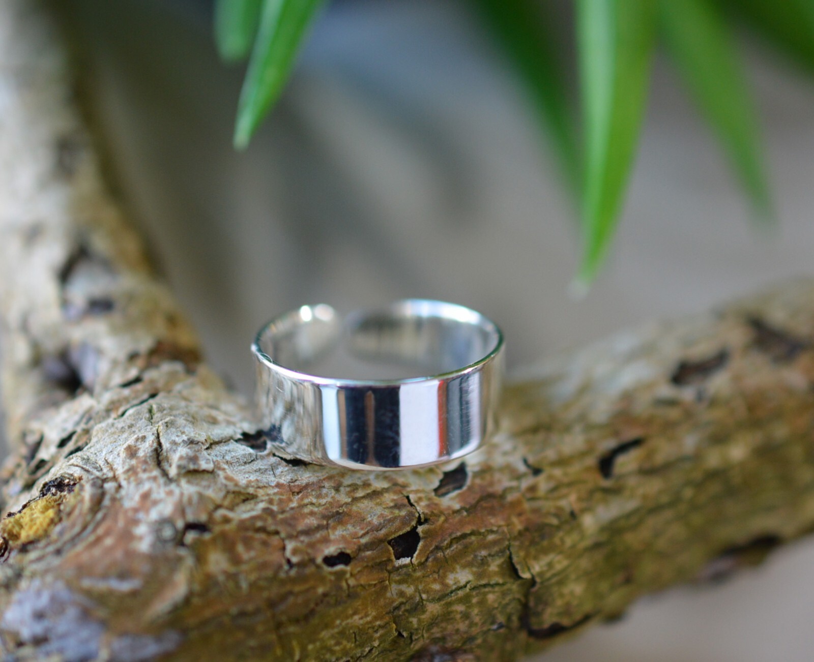 Sterling Silver 925 Adjustable Solid Band Toe Ring (Sizes 5mm, 4mm, 3mm)