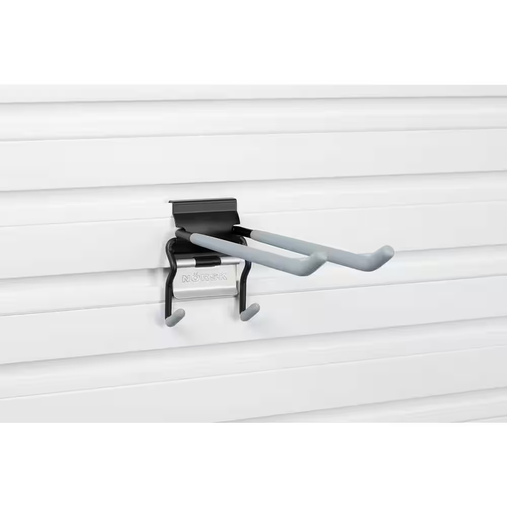 Slatwall 10 In. Steel Quad Hook (2-Pack)