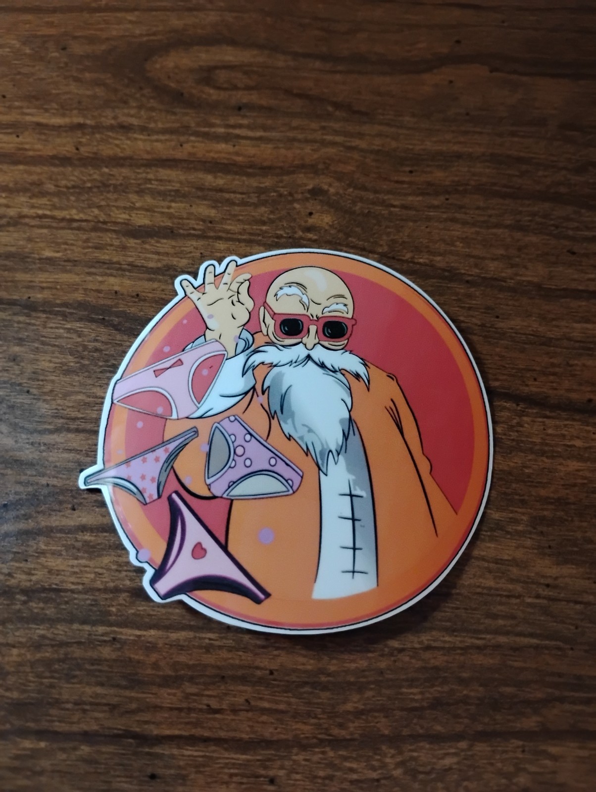 DBZ Master Roshi Panty Dropper Funny Humor Car Truck Vinyl Decal Sticker