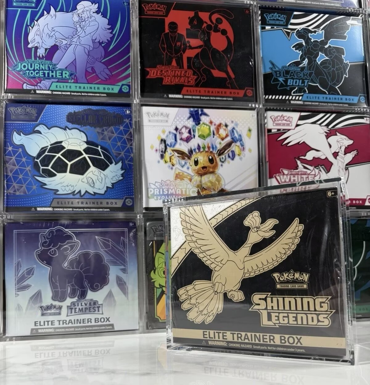 Premium Acrylic Display Case Box Pokemon Center ETB Trainer UV Protection US