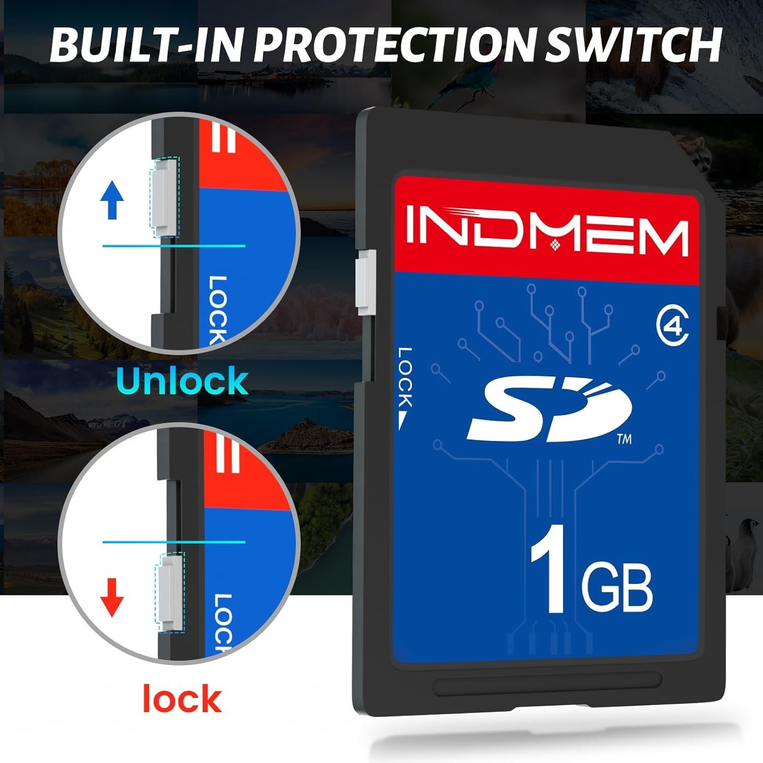 1GB Class 4 SD Card - Durable Memory for Cameras & Essential Devices