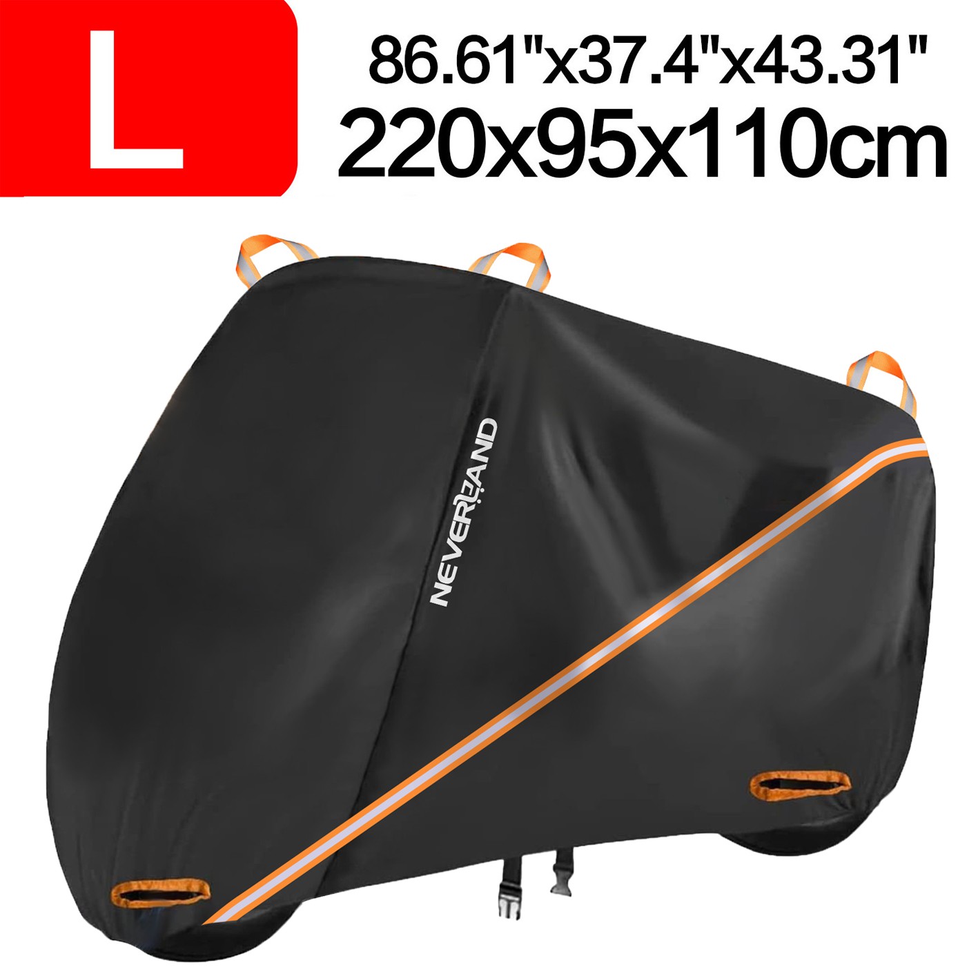 Large Bike Motorcycle Cover Waterproof Dust Outdoor Rain UV Scooter Protector