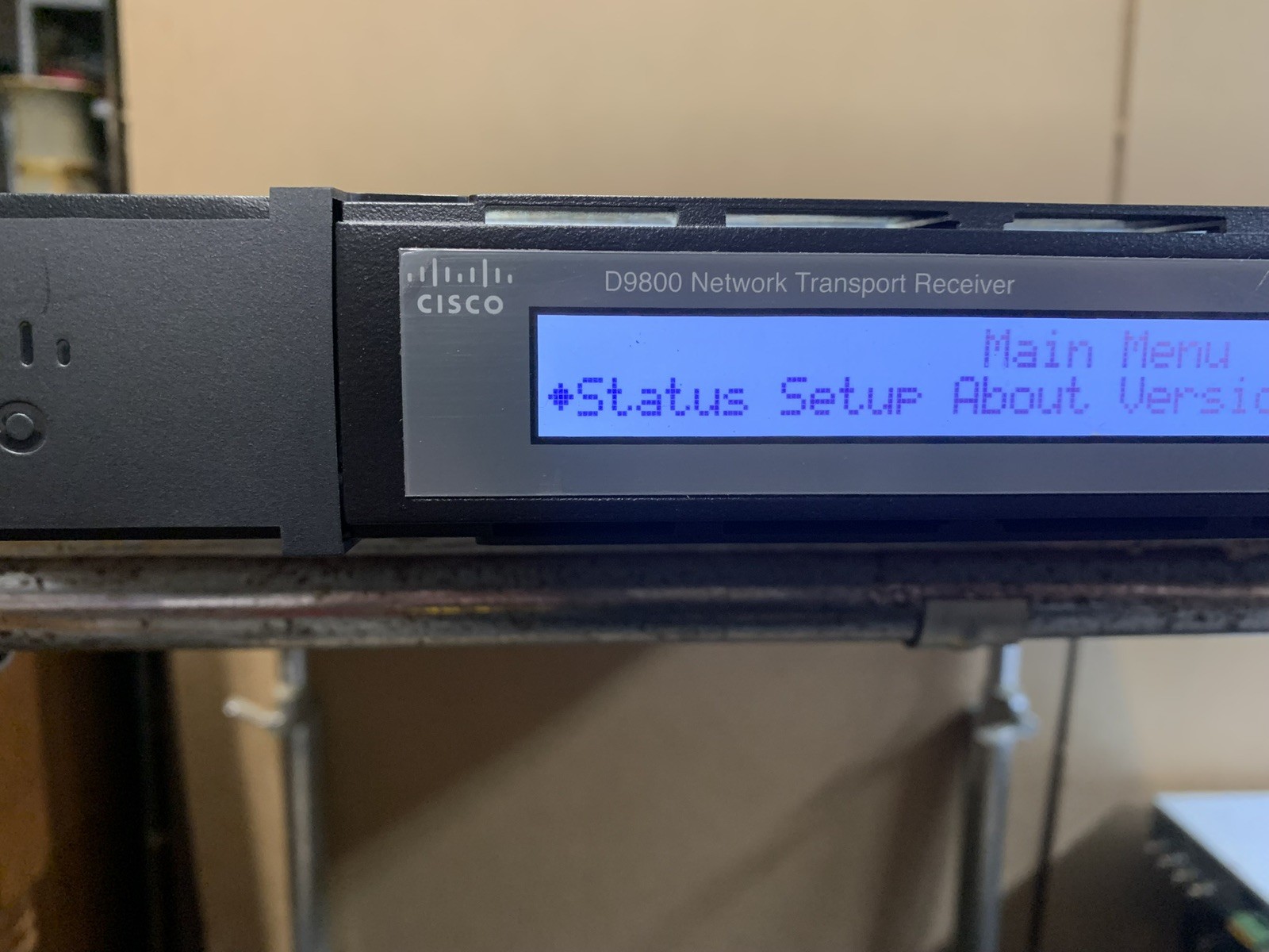 Cisco D9800 Network Transport Receiver media platform D9800-SS-MPEGOIP " AS IS "