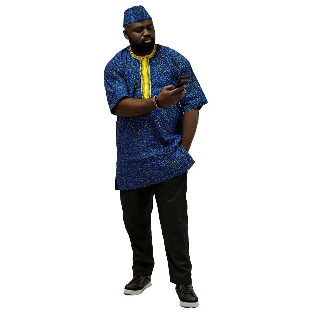 Men's 3 Piece Embroidered African Dashiki Set