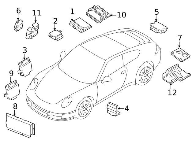Genuine Porsche Control Module 958-907-279-D