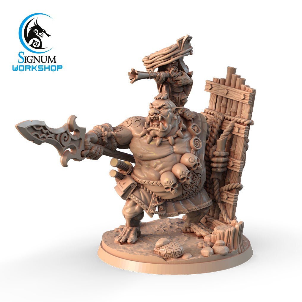 Goro and Shiji - Ogre Goblin Duo -  Signum Games - Fantasy Dungeons and Dragons